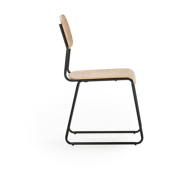 Dabīga toņa pusdienu krēsli ar oškoka imitāciju (2 gab.) Aira – Marckeric-image-3