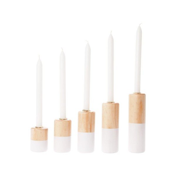 5 svečturu komplekts Dip It White-image-1
