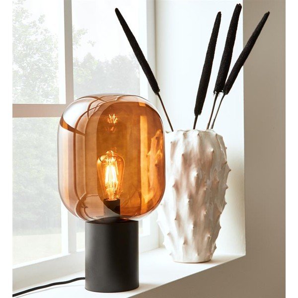 Stikla galda lampa Markslöjd Brooklyn, augstums 43,5 cm-image-1