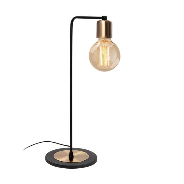 Melna/bronzas krāsas galda lampa (augstums 52 cm) Harput – Opviq lights