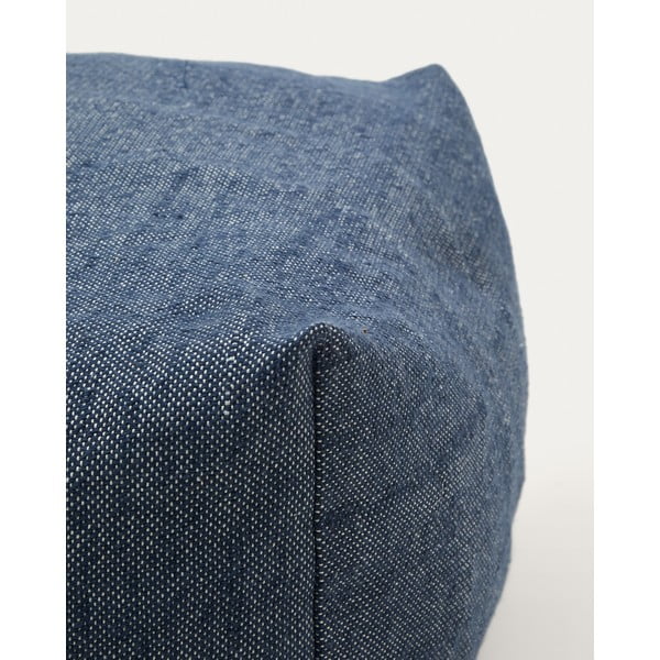 Tumši zils dārza pufs Vedell – Kave Home-image-3