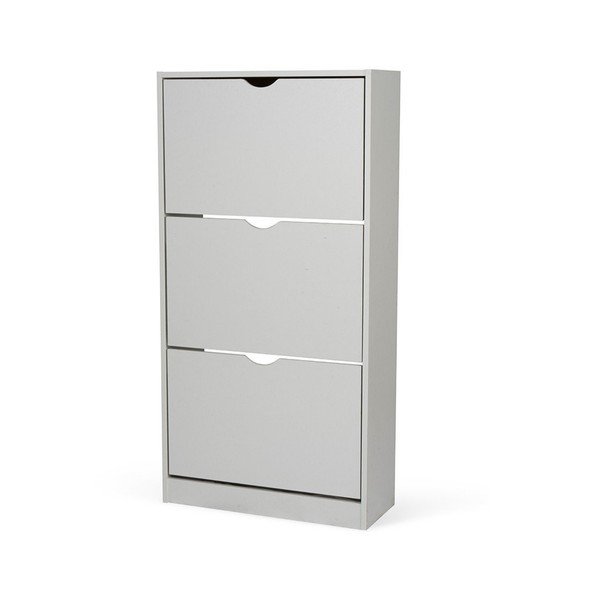 Pelēks atverams apavu plaukts 60x118x24 cm Stelo – Bonami Essentials