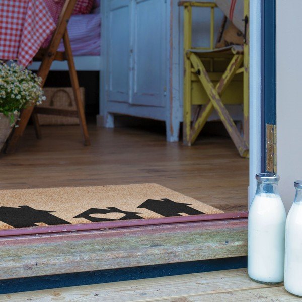 Kokosšķiedras kājslauķis 40x60 cm Home Is Where the Heart Is – Artsy Doormats-image-4