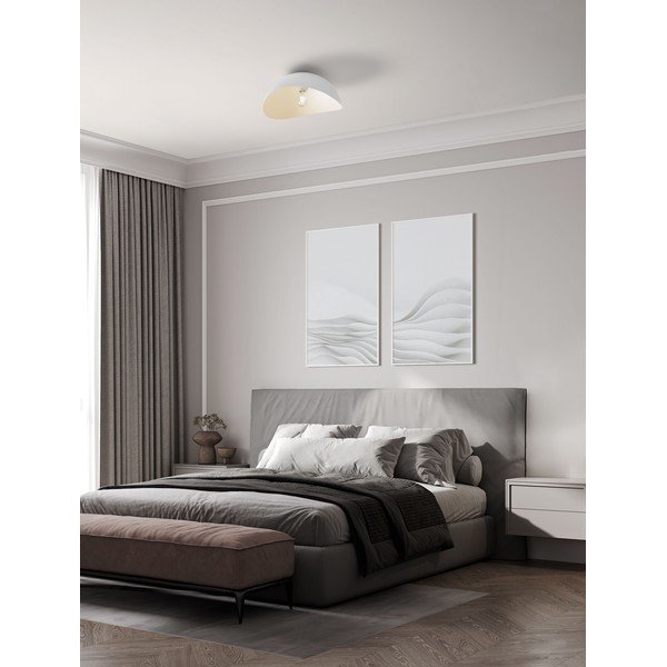Matēti balta metāla griestu lampa Opsi – Nova Luce-image-1