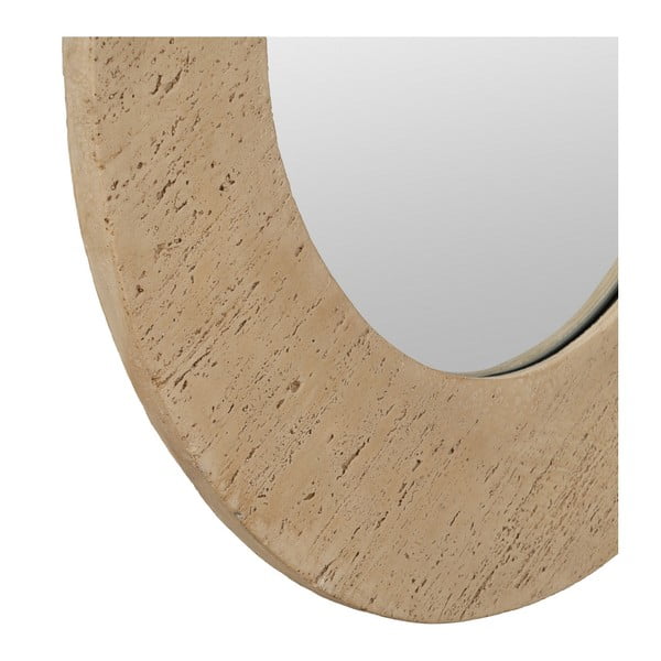 Sienas spogulis ar akmens rāmi 80x80 cm Piedra – Ixia-image-3