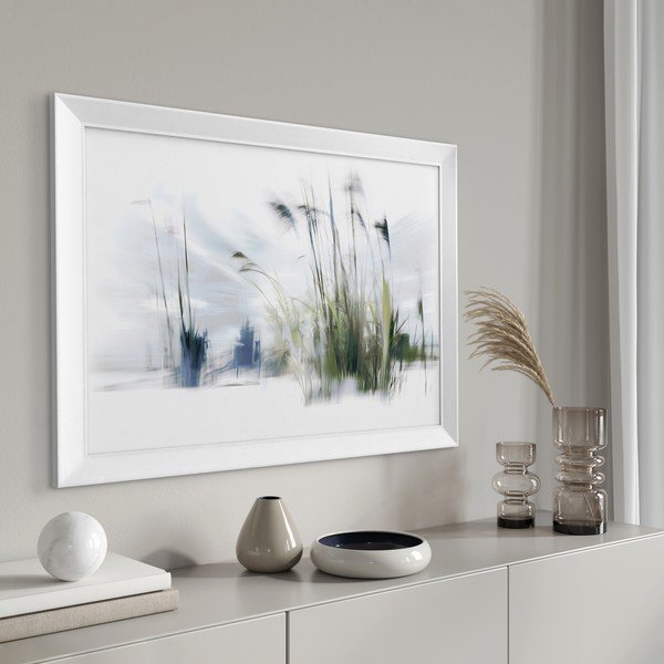 Drukāta glezna ar rāmi 56x75 cm Blue Grasses – Styler-image-2