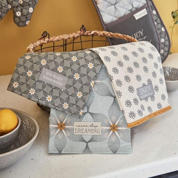 Kokvilnas virtuves dvieļu komplekts 3 Cooksmart® Purity-image-1