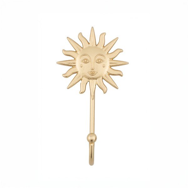 Zelta krāsas metāla sienas āķis Sun – Sass & Belle-image-2