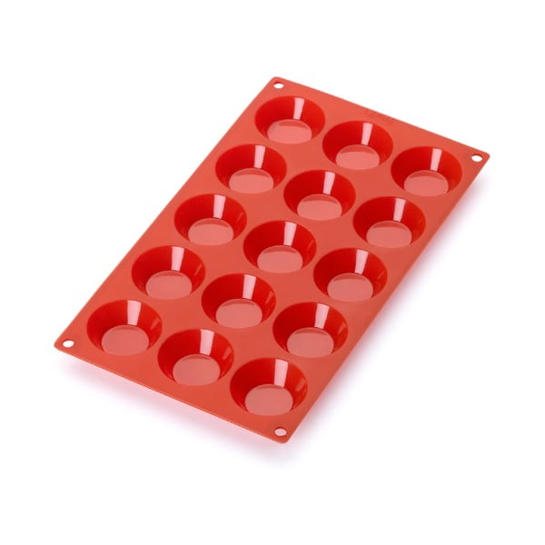Sarkana silikona forma 15 mini desertiem Lékué