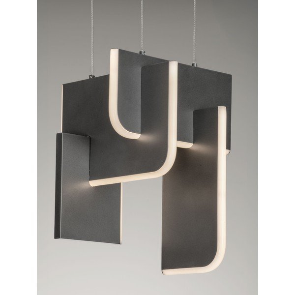 Gaiši pelēka metāla LED piekaramā lampa ar regulējamu spilgtumu Totem – Nova Luce-image-1