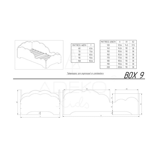 Bērnu gulta no priedes koka Adeko BOX 9, 90 x 180 cm-image-4