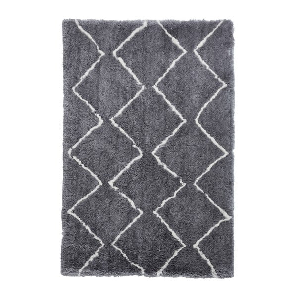 Pelēks un bēšs ar rokām darināts paklājs Think Rugs Morocco Grey & Cream, 150 x 230 cm