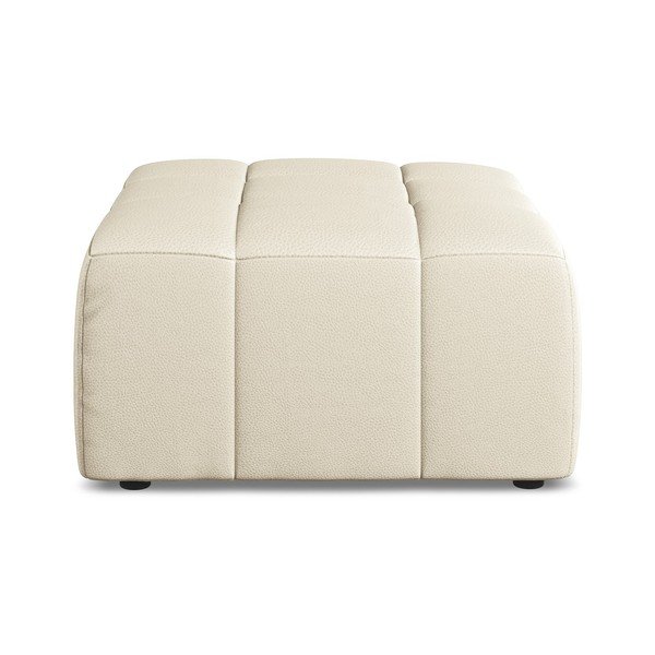 Bēšs kāju soliņš no ādas imitācijas Aloha – Makamii