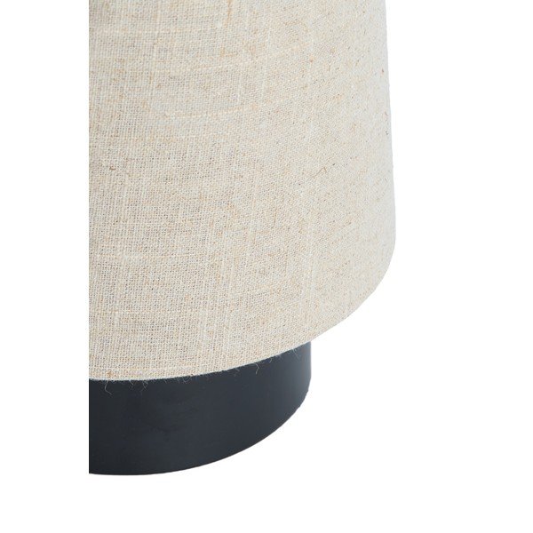 Bēša metāla galda lampa ar auduma abažūru (augstums 42 cm) Howie – Light & Living-image-4