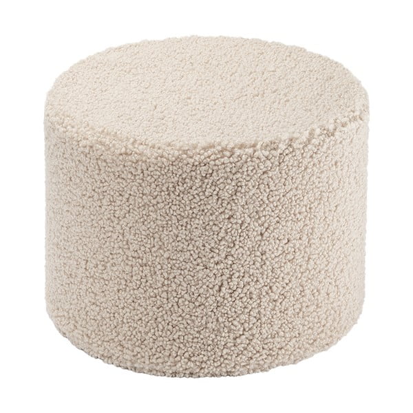 Gaiši brūns bērnu pufs no buklē auduma – Wigiwama