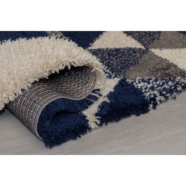 Tumši zils paklājs Flair Rugs Nuru, 80 x 150 cm-image-3