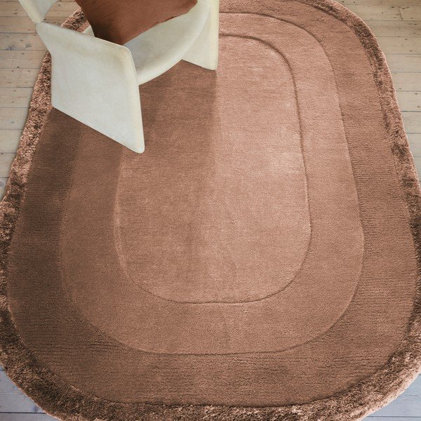 Ķieģeļu sarkans ar rokām darināts paklājs no vilnas maisījuma 160x230 cm Halo – Asiatic Carpets-image-1