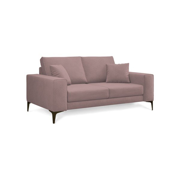 Cosmopolitan Design Lugano pulverveida rozā divvietīgais dīvāns-image-2