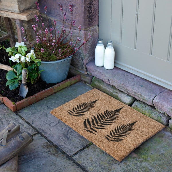 Kokosšķiedras kājslauķis 40x60 cm Fern Leaf – Artsy Doormats-image-3