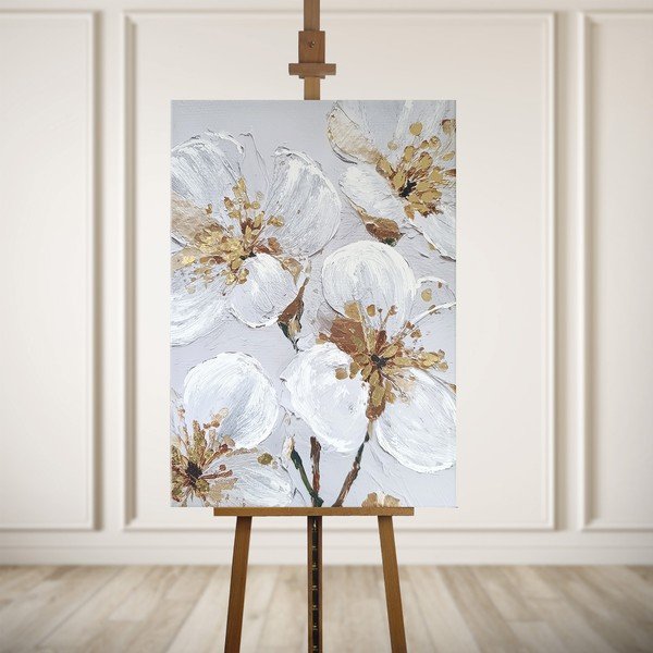 Attēls ar manuāli gleznotiem elementiem 70x100 cm Petal Glow – Styler-image-3