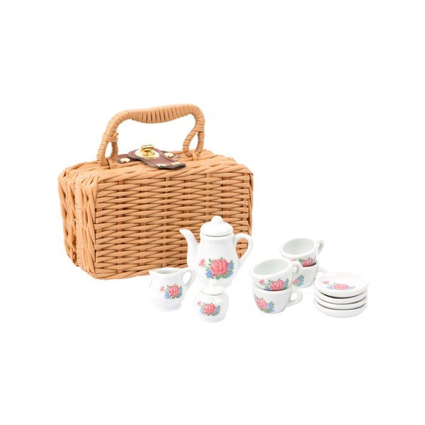 14 gabalu bērnu porcelāna komplekts ar futrālīti Legler Coffee-image-4