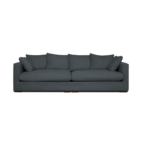 Pelēks velveta dīvāns 266 cm Comfy – Scandic