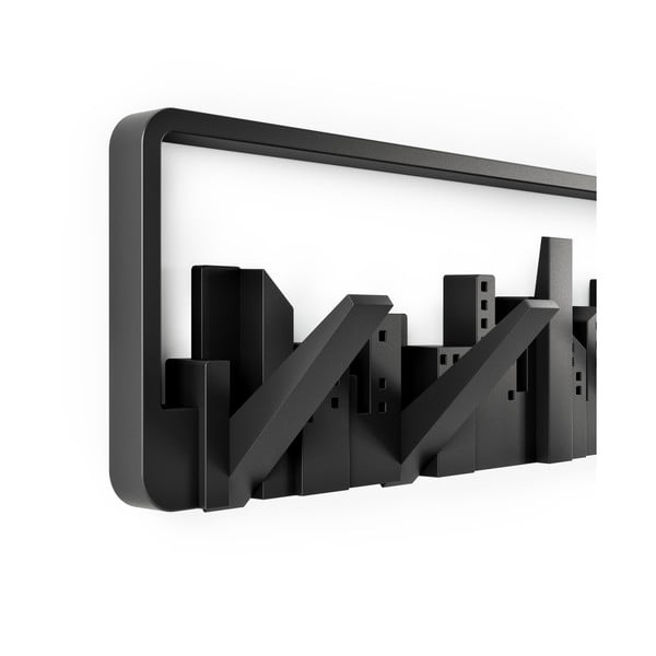 Melns plastmasas sienas pakaramais Skyline – Umbra-image-4