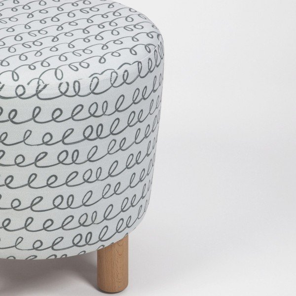 Kāju soliņš ar koka kājām Cono Sway, ⌀ 41 cm-image-2