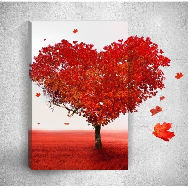 3D sienas glezna Mosticx Sirds, 40 x 60 cm