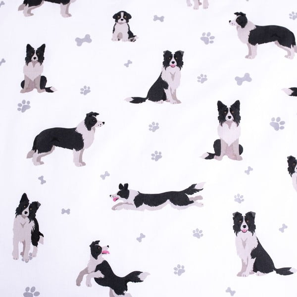 Vienguļamā kokvilnas bērnu gultas veļa 140x200 cm Border Collie – Jerry Fabrics-image-3