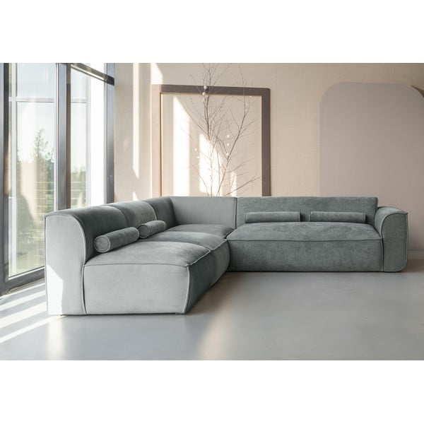 Gaiši zaļš stūra dīvāns (ar kreiso stūri) Flex Felix – Miuform-image-1