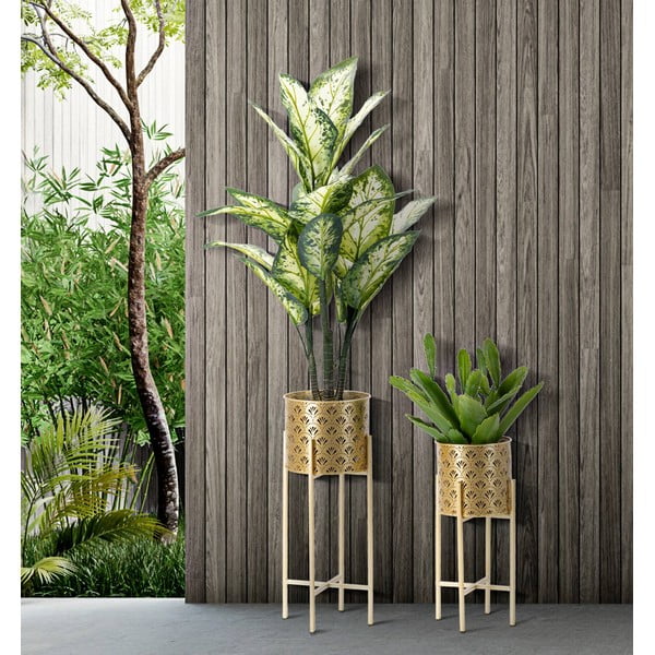 2 zelta krāsas podiņu komplekts Mauro Ferretti Golvy, augstums 52 cm-image-1