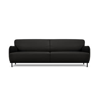Melns ādas dīvāns Windsor & Co Sofas Neso, 235 x 90 cm