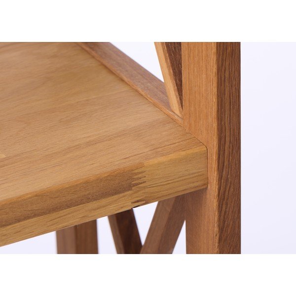 Dabīga toņa ozola masīvkoka plaukts 70x198 cm X-Shelf – Unique Furniture-image-4