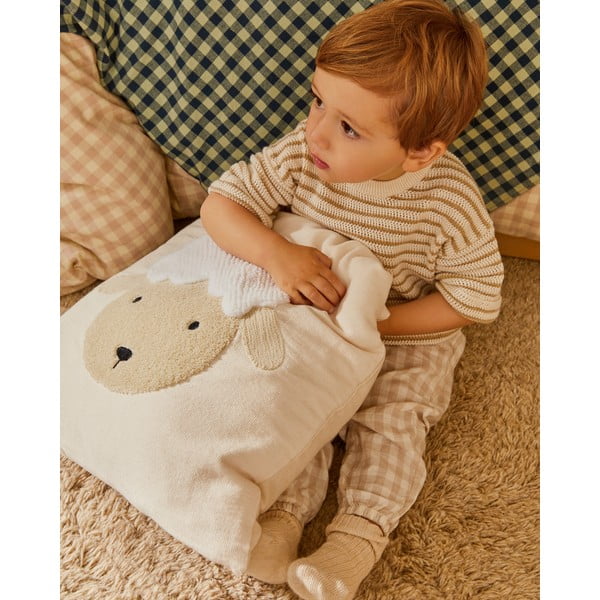 Kokvilnas bērnu spilvendrāna 45x45 cm Milu – Kave Home-image-1