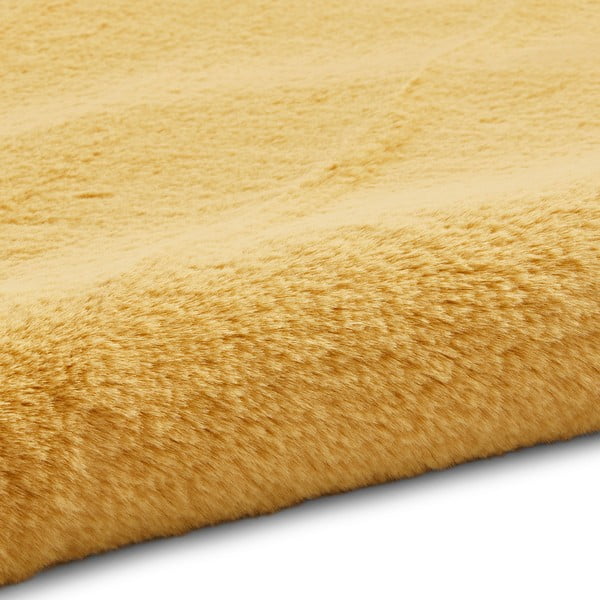 Dzeltens paklājs Think Rugs Teddy, ⌀ 120 cm-image-3