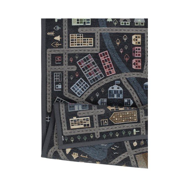 Melns divpusējs bērnu paklājs Narma Ülejõe, 140 x 200 cm-image-3