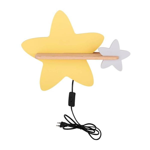 Dzeltens/balts bērnu gaismeklis Star – Candellux Lighting
