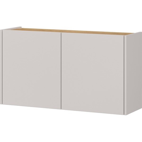 Krēmkrāsas piekarināms skapītis ar ozolkoka imitāciju 93x52x29 cm Libbiano – Germania