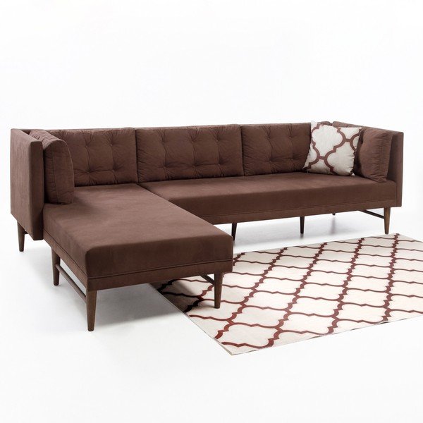 Brūns dīvāns kreisajā stūrī Balcab Home Amalia-image-1