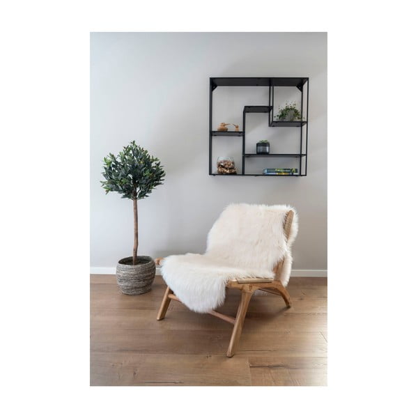 Krēmkrāsas sintētisks celiņa paklājs 60x180 cm – House Nordic-image-1