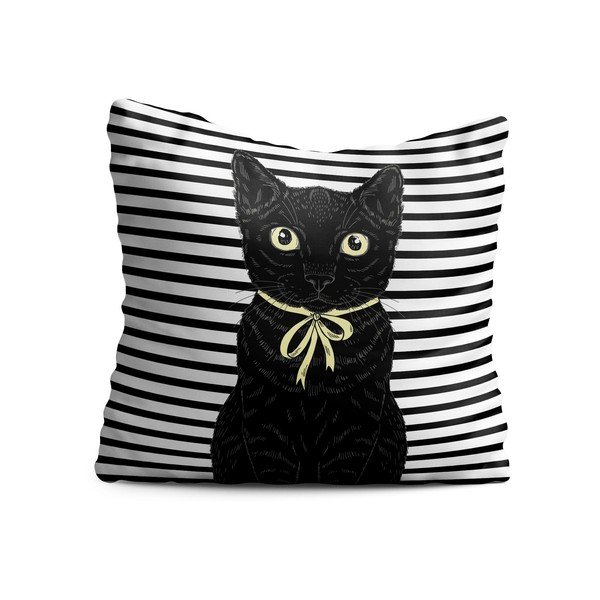 Dekoratīvais spilvens 40x40 cm Black Cat – OYO kids