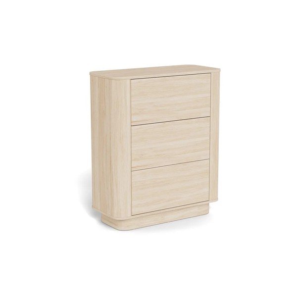 Gaiša dabīga toņa kumode ar ozolkoka imitāciju 90x107x40 cm Atmore – Actona