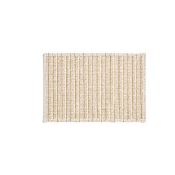 Dzeltens/bēšs tekstila vannas istabas paklājiņš 50x80 cm Merade – Kave Home