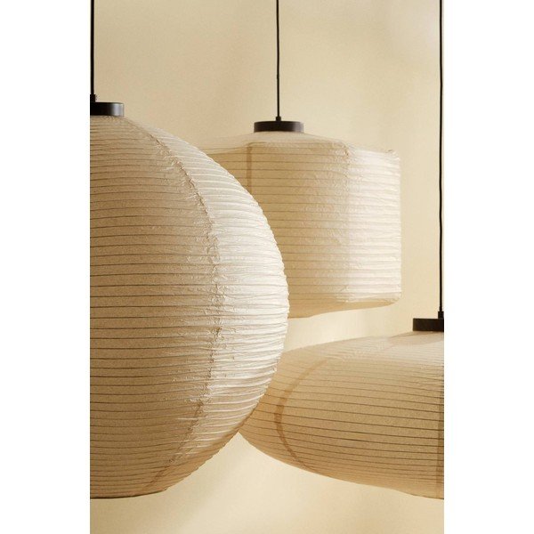 Bēša papīra piekaramā lampa ø 60 cm Siv – Jotex-image-3