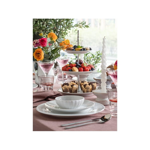 Sudraba krāsas nerūsējošā tērauda galda piederumi (16 gab.) Fuga – Gense-image-3