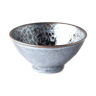 Melni pelēka keramikas bļodiņa MIJ Pearl, ø 16 cm