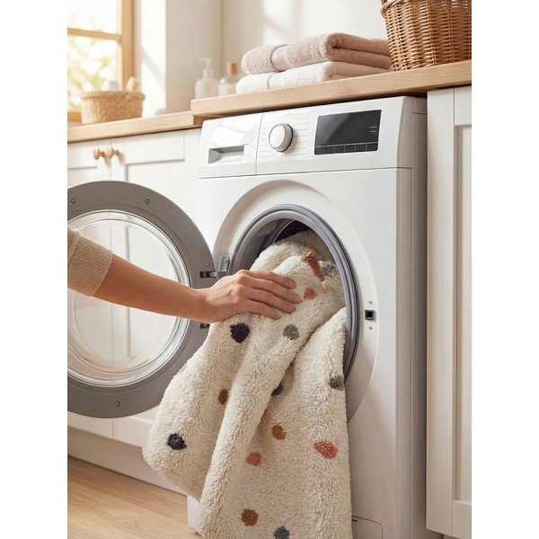 Krēmkrāsas mazgājams/ar rokām darināts kokvilnas bērnu paklājs 140x200 cm Snuggle Pippo – Hanse Home-image-2