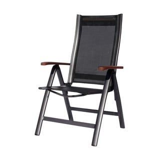 Melns metāla dārza krēsls Ass Comfort – Sun Garden