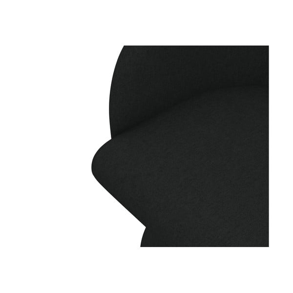 Melns polsterēts ēdamistabas krēsls Kanoa – Makamii-image-4